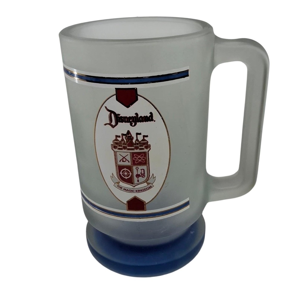 Vintage Disneyland Frosted Stein/Mug/Cup 6"tall *Shows some wear